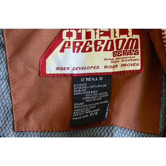 O'neill Freedom series Women's Brown puffer Ski Jacket size P/ Small - Picture 3 of 8